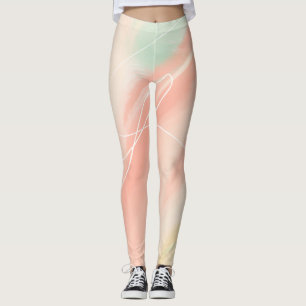 Pastel Dreams Abstract Art Leggings