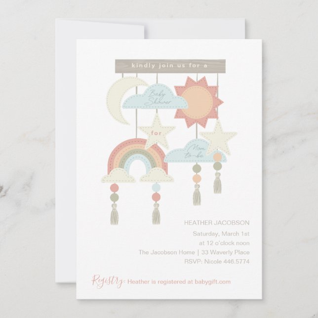 Pastel Dreams Invitation (Front)