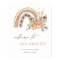 Pastel Dusky Boho Floral Rainbow Birthday Welcome