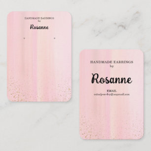 Pastel Earring Display Business Card