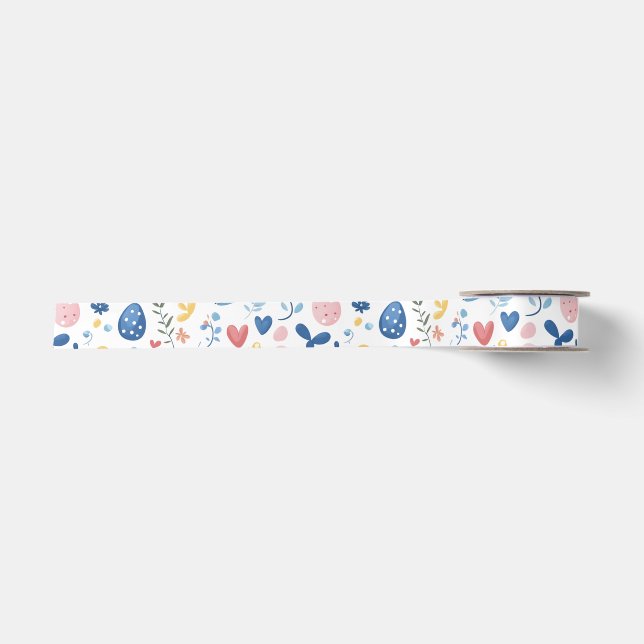 Pastel Easter – 1.5" x 2 Yards Satin Ribbon (Front)