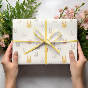 Pastel Easter Bunnies Easter Wrapping Paper