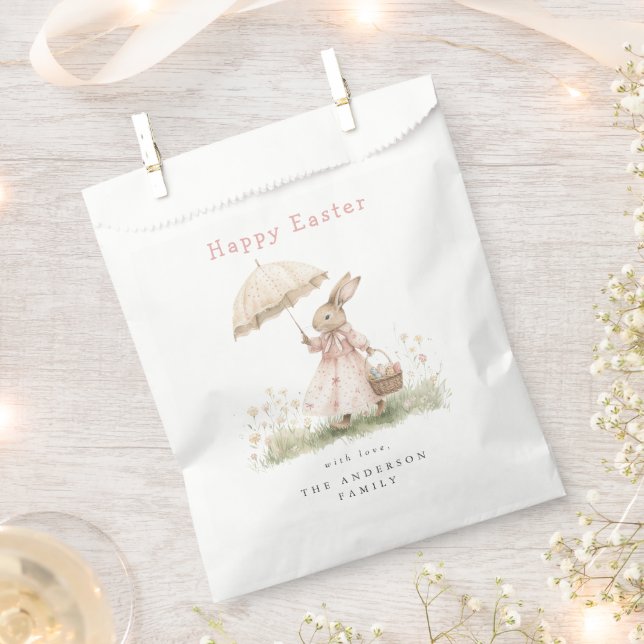 Pastel Easter Bunny Favour Bags (Clipped)