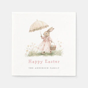 Pastel Easter Bunny Napkin