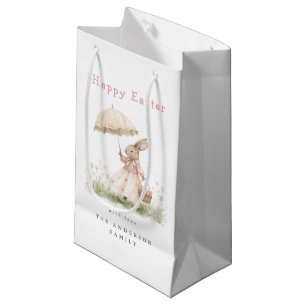 Pastel Easter Bunny Small Gift Bag
