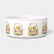 Pastel Easter Chick Bunny Watercolor Spring Pet