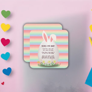Pastel Easter Egg Bunny Baby Shower Enclosure Card