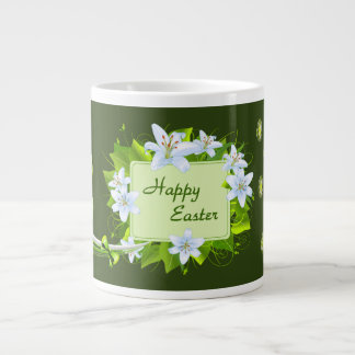 Pastel Easter Eggs - Green  Large Coffee Mug
