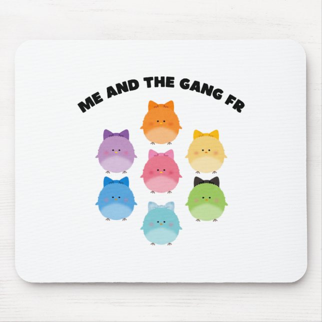 Pastel Easter Funny Homies Meme Cute Ba  Mouse Pad (Front)