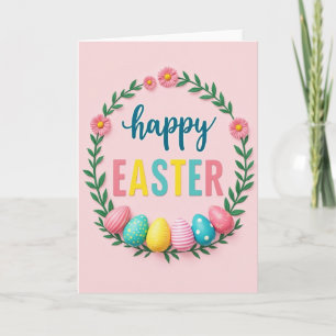 Pastel Easter Glitter Texture Card
