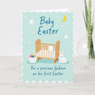 Pastel Egg Pattern Baby Card