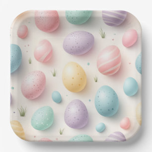 Pastel Egg Spring Celebration Plates
