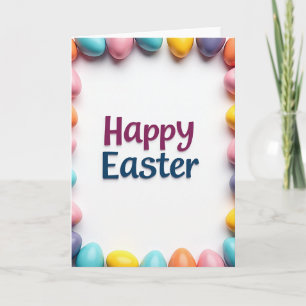 Pastel Eggs Easter Card
