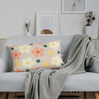 Pastel Elegant Floral Pattern Comfy Decorative Cushion