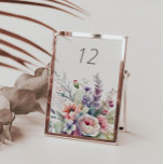 Pastel Elegant Garden Wedding Table Card<br><div class="desc">c</div>