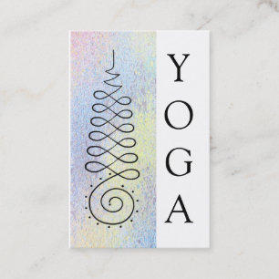 *~* Pastel Enlightenment Path Yoga Sacred Geometry Business Card