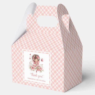Pastel Fairy Girl Blush Floral Birthday Favor Box