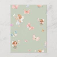 Pastel Fairy Pattern Cute Butterfly Nursery Design