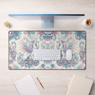Pastel Fantasy Griffin Desk Mat