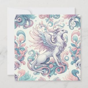 Pastel Fantasy Griffin  Invitation