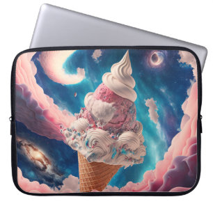 PASTEL FANTASY ICE CREAM CONE LAPTOP SLEEVE