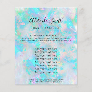 pastel FAUX holographic opal inspired texture Flyer