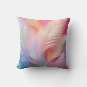 Pastel Feathers Cushion