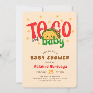 Pastel Fiesta Mexican Taco Bout a Baby Shower Invitation