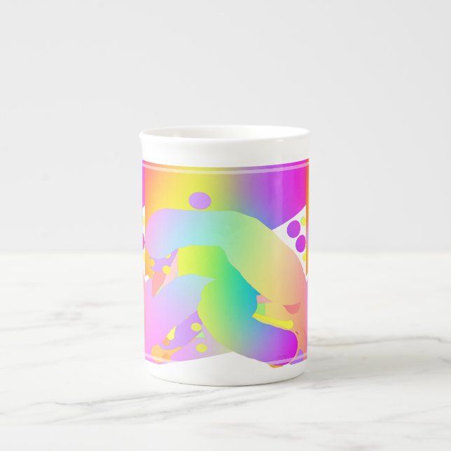 Pastel Figure  Bone China Mug (Front)