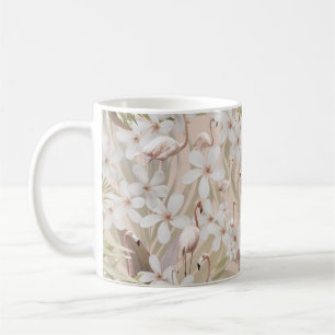 Pastel Flamingo Jungle Love #3 #tropical #wall Coffee Mug