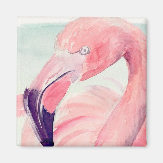 Pastel Flamingo Magnet (Front)