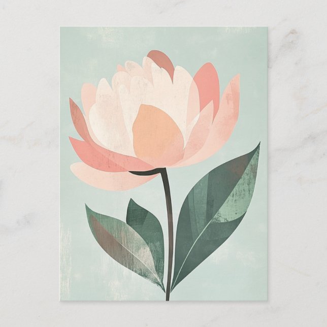 Pastel Flora in Stillness #088 Postcard (Front)