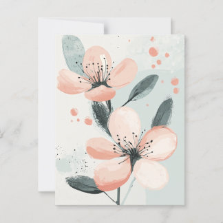 Pastel Flora in Stillness #097 Postcard