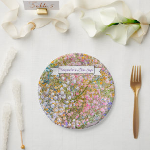 Pastel Floral Any Occasion Paper Plate