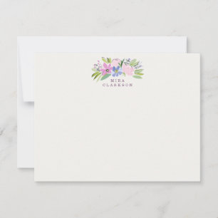 Pastel Floral Bouquet Note Card