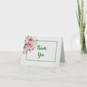 Pastel Floral Bouquet Thank You Card