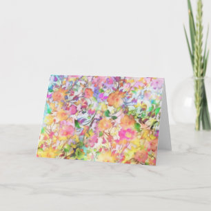Pastel floral card