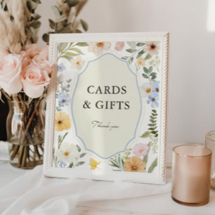 Pastel Floral Cards and Gifts Poster