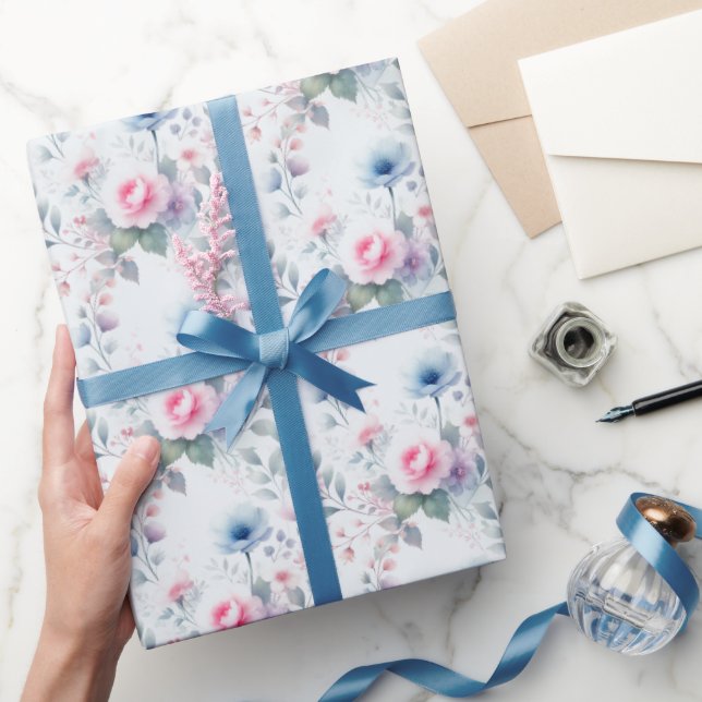 Pastel Floral Easter Delight | Cute Wrapping Paper (Gifting)