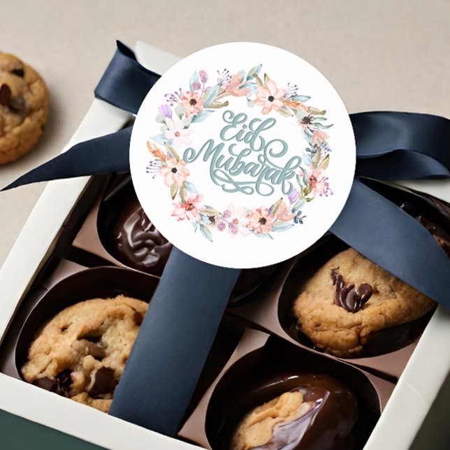 Pastel Floral Eid Mubarak Stickers (Creator Uploaded)