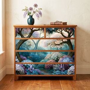 Pastel Floral Enchanted Dreamy Forest Decoupage Tissue Paper