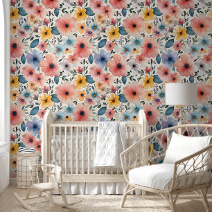 Pastel Floral Fantasy Wallpaper