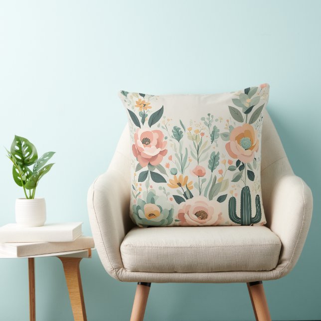 Pastel Floral Fiesta Cushion (Chair)