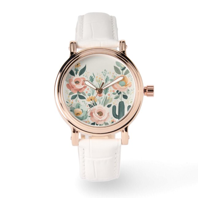 Pastel Floral Fiesta Watch (Front)