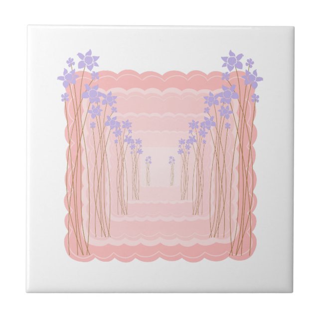 Pastel Floral Frame Tile (Front)