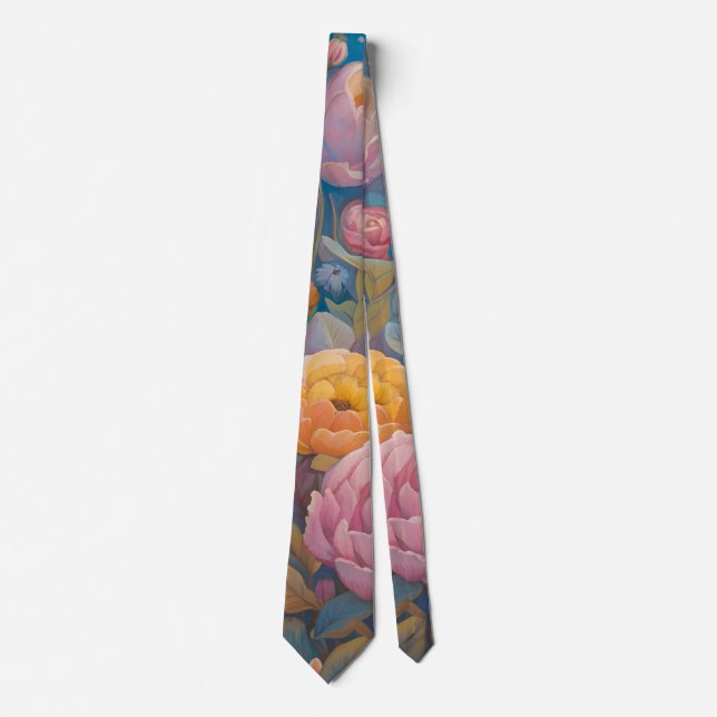 Pastel Floral Garden Tie (Front)