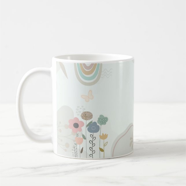 Pastel Floral Growth Mug (Left)