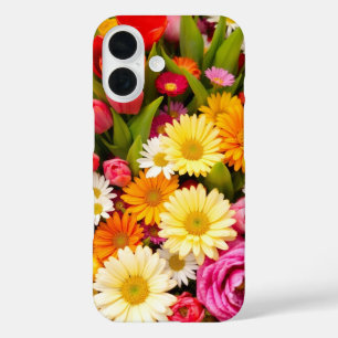Pastel Floral Harmony – Gentle Spring Flowers iPhone 16 Case