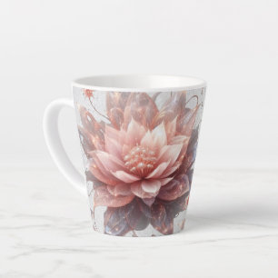 Pastel Floral Latte Mug – Botanical Coffee Cup Gif