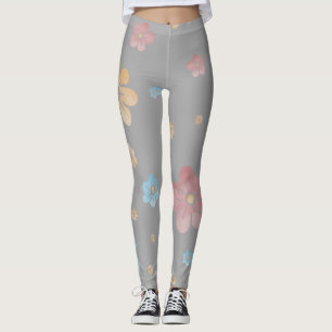 PASTEL FLORAL LEGGINGS